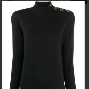 Balmain Paris longsleeved black turtleneck